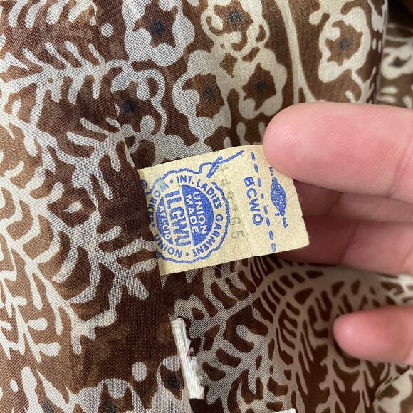 Vintage Ruth McCulloch Womens Size 14 Brown Printed 4 Piece Skirt Set - Picture 13 of 16